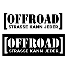 WEISS - Offroad Aufkleber