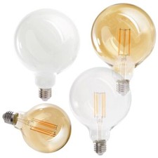 E27 Filament LED Leuchtmittel DIMMBAR Glüh-Birne Deko Lampe WARMWEIß Retro große