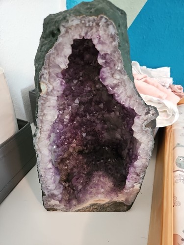 Amethyst druse geode - amethyst,