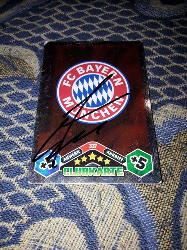 Match attax signiert wappen - wappen, fc