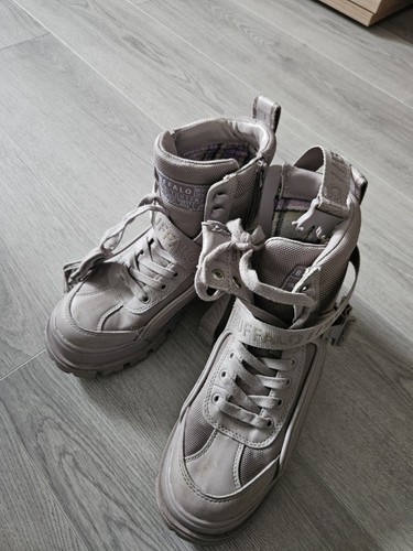 Buffalo schnürboots violett - schnürboots,