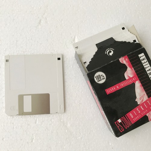 10x diskette weiß - 3,5",