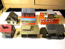 Modelleisenbahn Spur TT. Gebäude Set gebracht. VERO/Auhagen/Faller. Aus Rückbau.