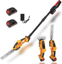 Teleskop Astsäge Astschere Teleskopsäge Akku Kettensäge Hochentaster mit 2*Akku