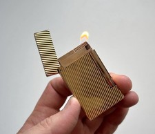 S.T. Dupont Ligne D Linie D Feuerzeug Gold Ungraviert Vintage TOP RAR