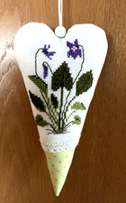 Acufactum Deko Herz Kreuzstich