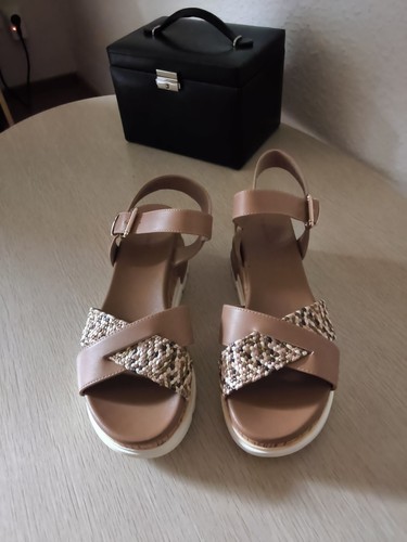 Damen keilsandalette neu - damen,