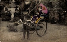 Ak Japan, japanische Dame mit