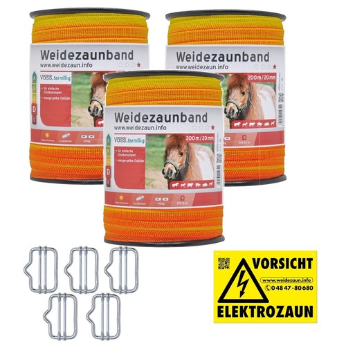 600m weidezaunband gelb - 600m,