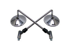 Spiegel Paar chrom E-geprüft für Suzuki GN 125 NF41A GN125 Baujahr 1994 - 1999