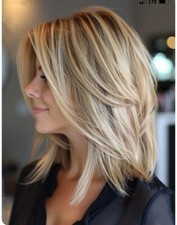 Damen kurze Bob aschblond