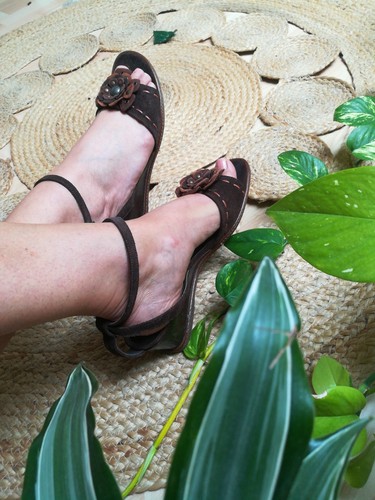 Leder schuhe plateau - leder,