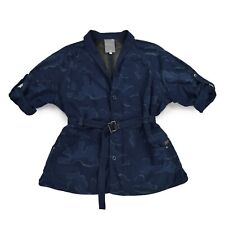 G STAR RAW Damen Jacke S 36 RADAR XL COAT WMN Camouflage blau Mantel wie NEU
