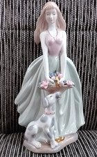 Porzellan Figur" Mädchen mit