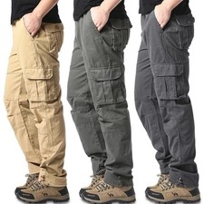Taktische Hose Herren Cargo Hose mit Taschen Outdoor Trekking Freizeit Camping