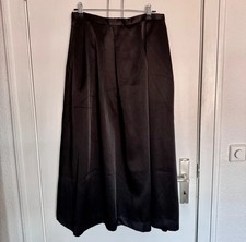 Satinrock Faltenrock A-Linie