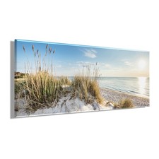 Wandbild STRAND XXL 60x140 cm – Leinwandbild Keilrahmen Deko modern