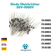1N4001 1N4004 1N4007 1N4148 Diode Gleichrichter 50V–1000V (DO -41)