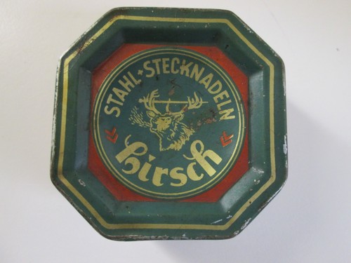 Emaillierte blechdose hirsch - blechdose,,