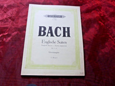 BACH Englische Suiten Nr. 1-3 Edition Peters Nr. 4580 a Noten für Klavier