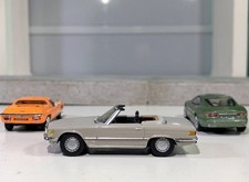 Konvolut 3x Mercedes SL  Aston Martin DB Lotus Modellautos Hongwell Maßstab 1:72