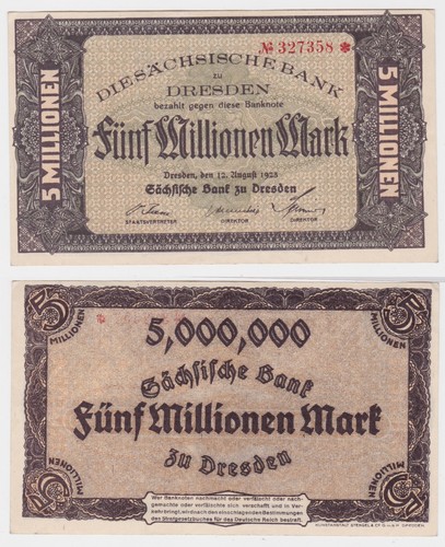Millionen mark banknote - 5,