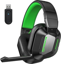 Wireless Gaming Headset für PC, PS4, PS5, 2.4Ghz Verlustfreies Sound Gaming 