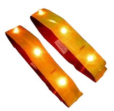 LED Reflektorband Laufband Leuchtband für Radfahren Laufen Joggen Nacht Wandern