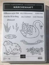 Stampin Up neues Stempelset MÄRCHENHAFT, mit Schwan, Frosch, Teichrosen, Krone