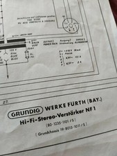 Grundig NF1 NF 1 NF-1 Hi-fi