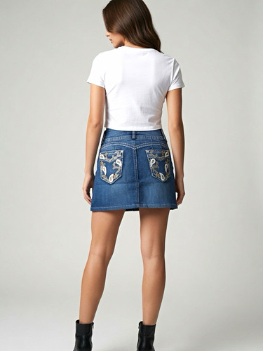 Liu damen mini jeansrock - liu, mini-jeansrock