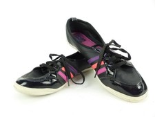 Adidas Damen Sneaker Gr 40 2/3 Neo Label schwarz Turnschuhe Schuhe Leder (18974)