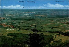 Postkarte Panorama Fernansicht von Vockerode, Weidenhausen, Eschwege, Wanfried