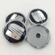 4x 60mm Seat Schwarz Silber