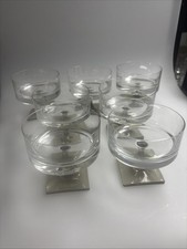 2507027 Rosenthal Glas "Berlin" Georg Jensen 7 x Champagner Sektschale Rauchglas