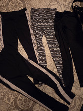 Paket Leggings Jogger Strumpfhosen Thermohosen Mädchen Gr.158/164 Glitzerhose