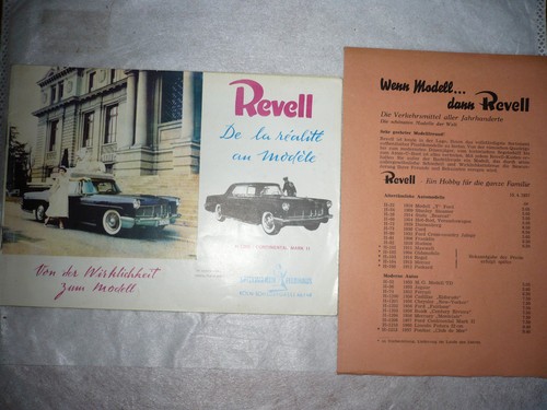 Revell katalog von 1956 - revell,