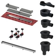 TECE Drainline Evo Duschrinne Fliese / Fliesenmulde Plate 70 - 120 cm Komplett