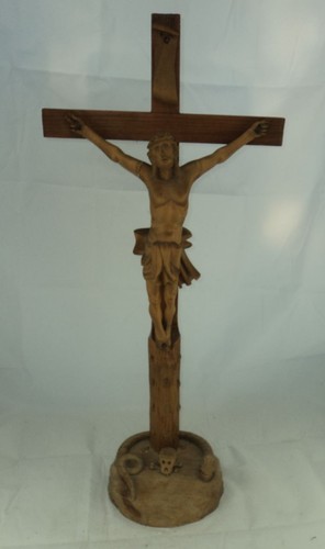 Antikes kruzifix standkreuz - kruzifix,