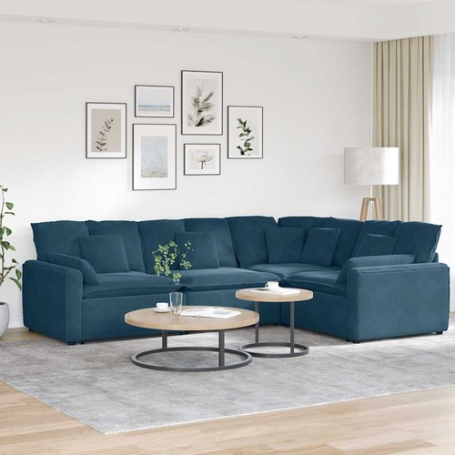 Modulares sofa mit kissen - modulares, samt
