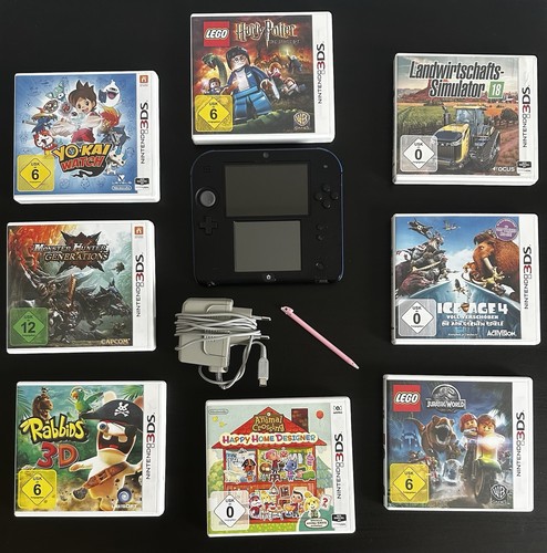 Nintendo 2ds schwarz - schwarz, blau