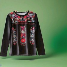 FLOWER Bluse Tunika Shirt