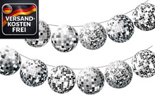 Disco Girlande Silber