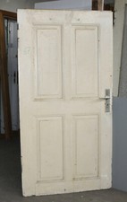 Alte Antike Zimmertür Tür Holztür Landhaus-Deko Shabby Vintage Um 1930 BE