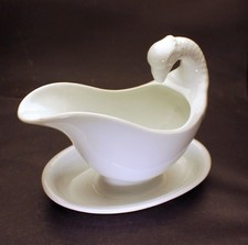 Antik Porzellan Sauciere mit