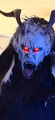 Krampus maske mit - maske, horn