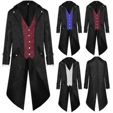 Herren Steampunk Frack Jacke