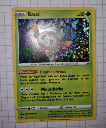 Pokémonkarte bauz holo - pokémonkarte,