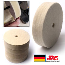 4x 8x Polierscheibe Polierrad Grob Schleifen Wollfilz Polieren Schwabbelscheibe