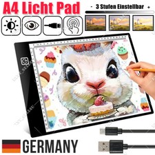 A4 LED Dimmbar Lichttisch Leuchttablet Tracing Lightpad Board Zeichenbrett USB
